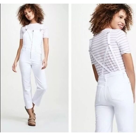 NWOT Hudson White Overalls - Picture 1 of 7